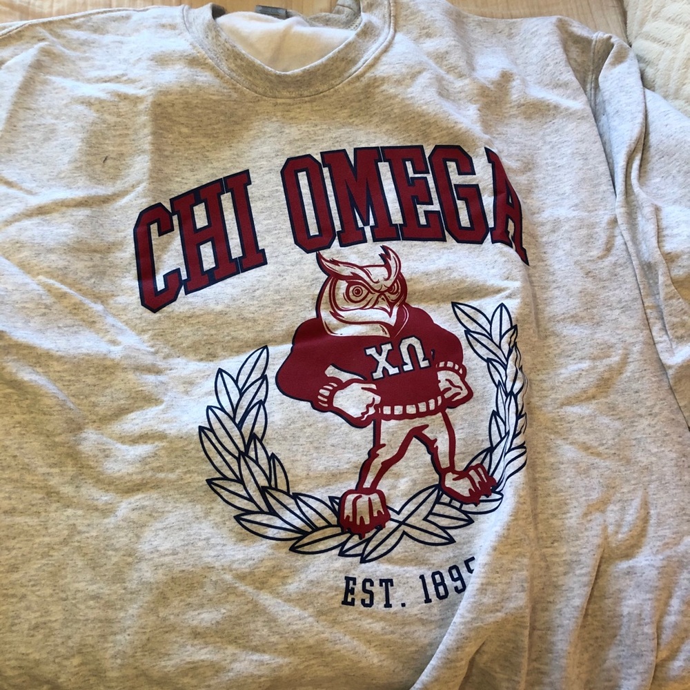 Chi omega mascot sweatshirt